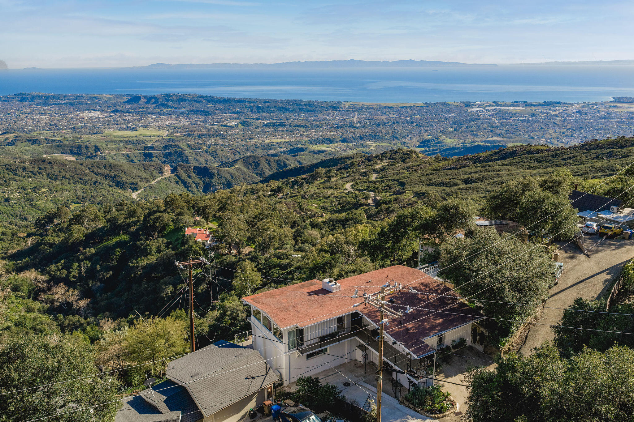 4825 Rim Road Santa Barbara, CA 93105 - Photo 2 of 36 Overhead view towards ocean