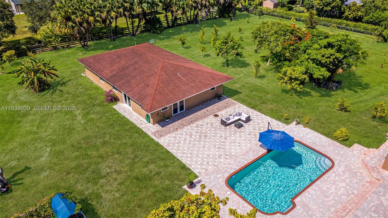12851 Luray Road Southwest Ranches, FL 33330 - Photo 30 of 43 an aerial view of a house