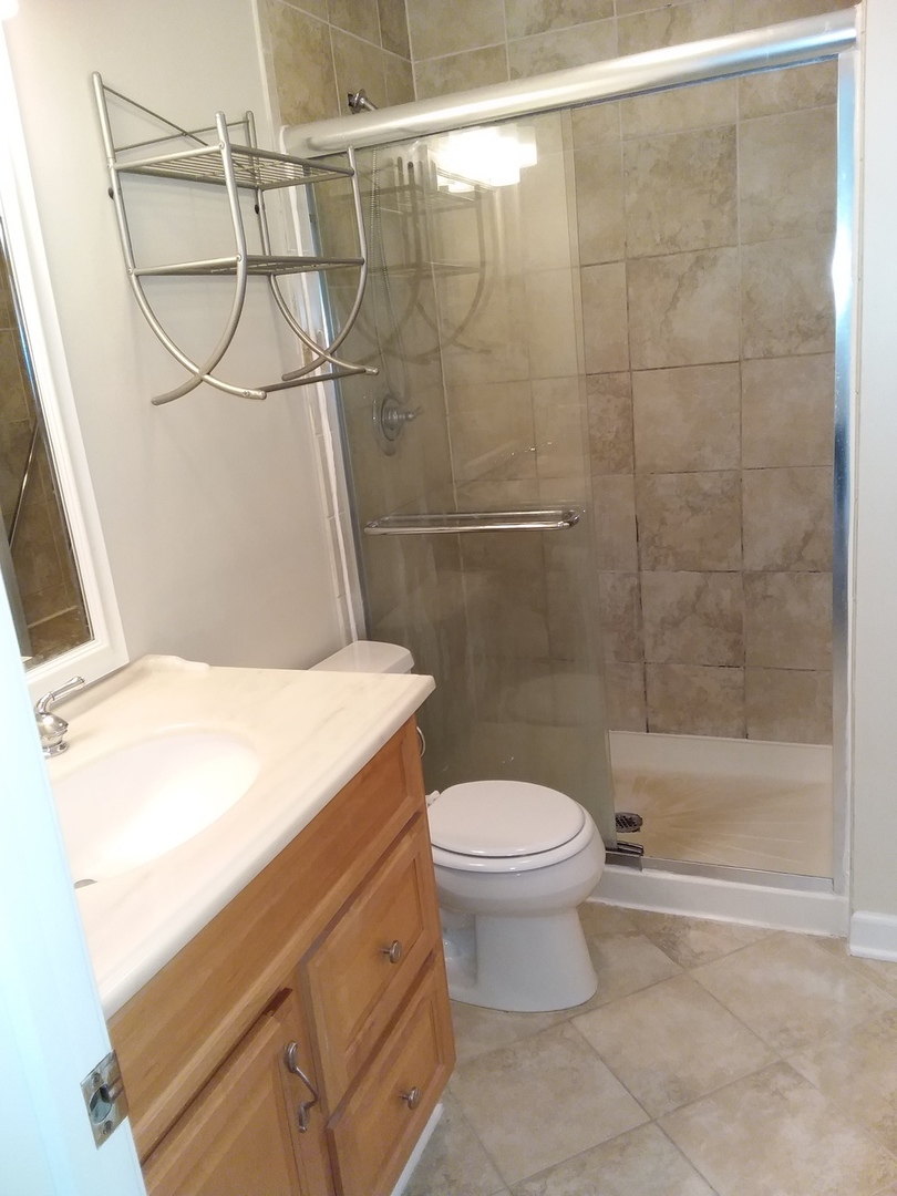 7308 Devereux Road Downers Grove, IL 60516 - Photo 34 of 34 a bathroom with a toilet and a shower