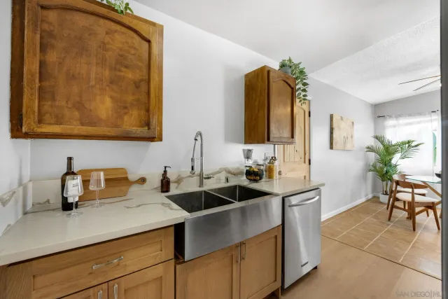 a kitchen with a sink and a cabinets