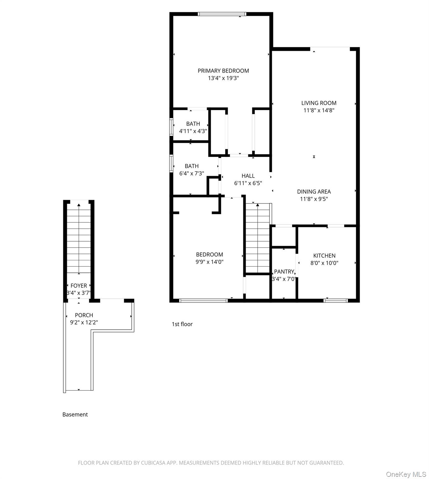 26 Cooper, Unit 603 Poughkeepsie, NY 12603 - Photo 16 of 16 Floor plan outlining dimensions of unit