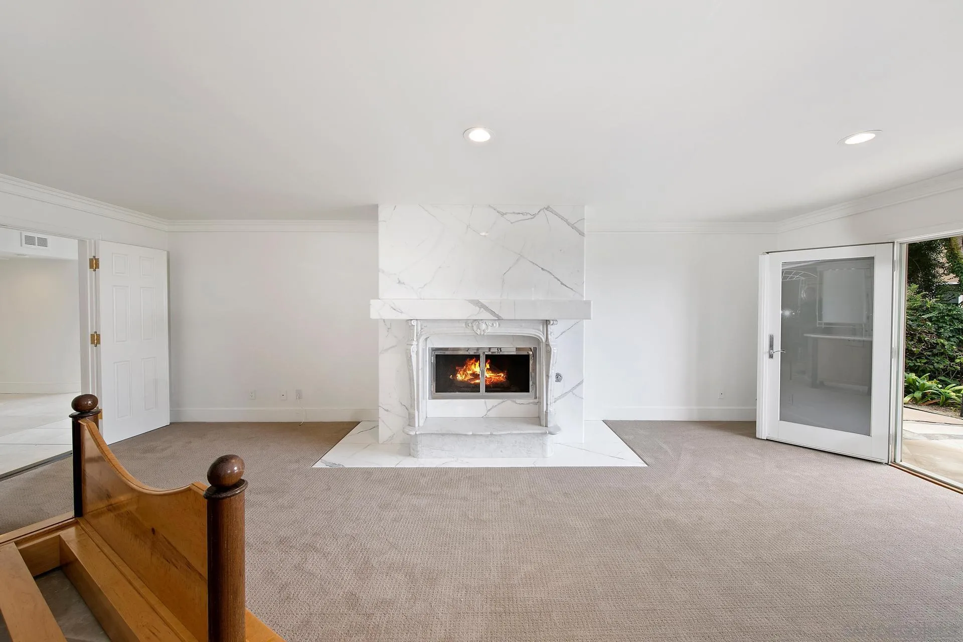 1735 Seaview Avenue Del Mar, CA 92014 - Photo 36 of 51 a view of an empty room with a fireplace