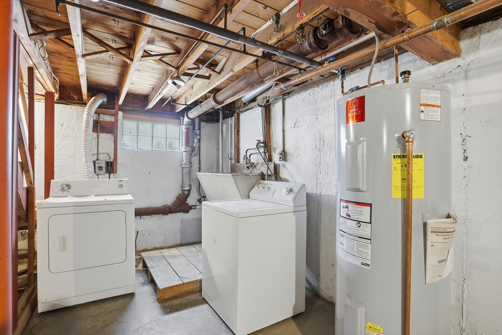 11 Sherman's Bridge Road Wayland, MA 01778 - Photo 34 of 38 a utility room with dryer and washer