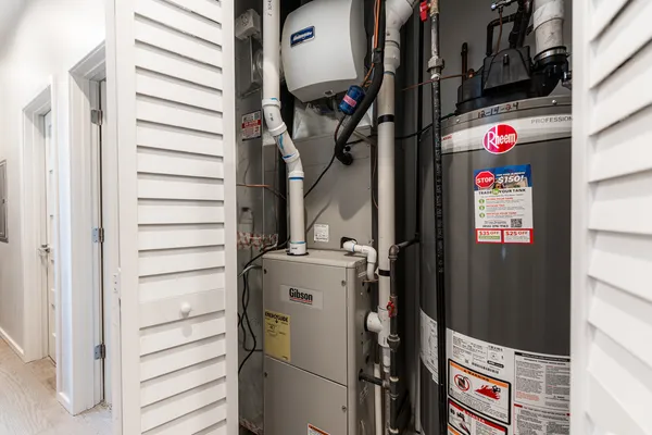 a view of storage and utility room