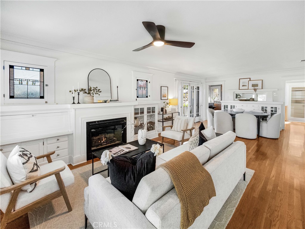 3740 East 5th Street Long Beach, CA 90814 - Photo 4 of 28 a living room with furniture and a fireplace