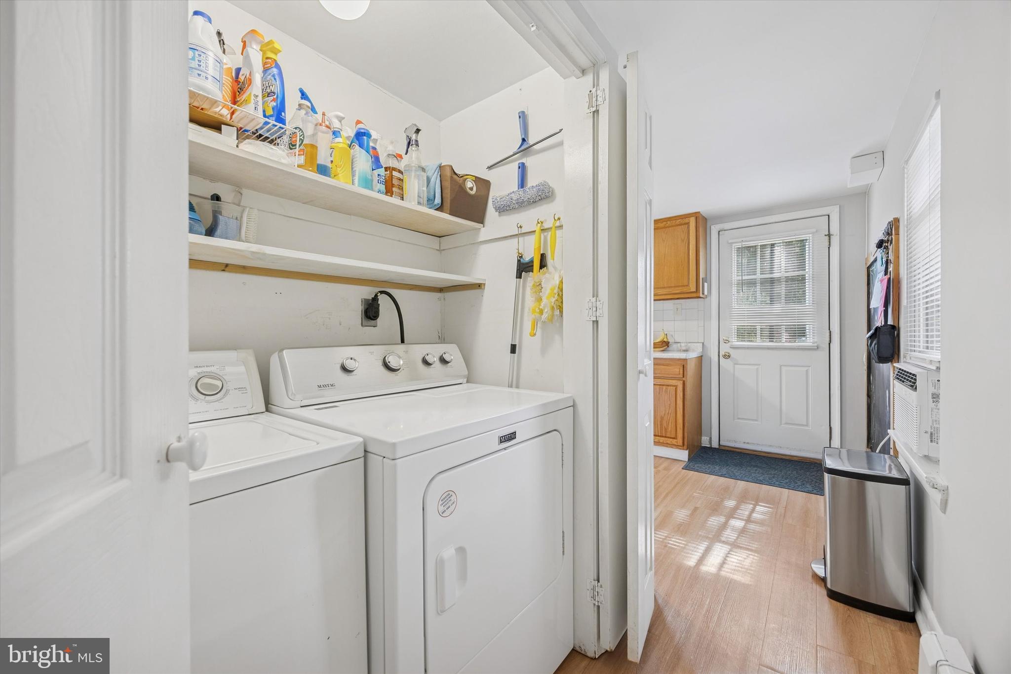 213 Greenfield Avenue Ardmore, PA 19003 - Photo 9 of 15 a storage room with washer and dryer