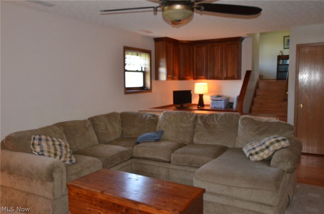 5825 Ireland Road Windsor, OH 44099 - Photo 16 of 21 Family Room with corner desk/cabinetry