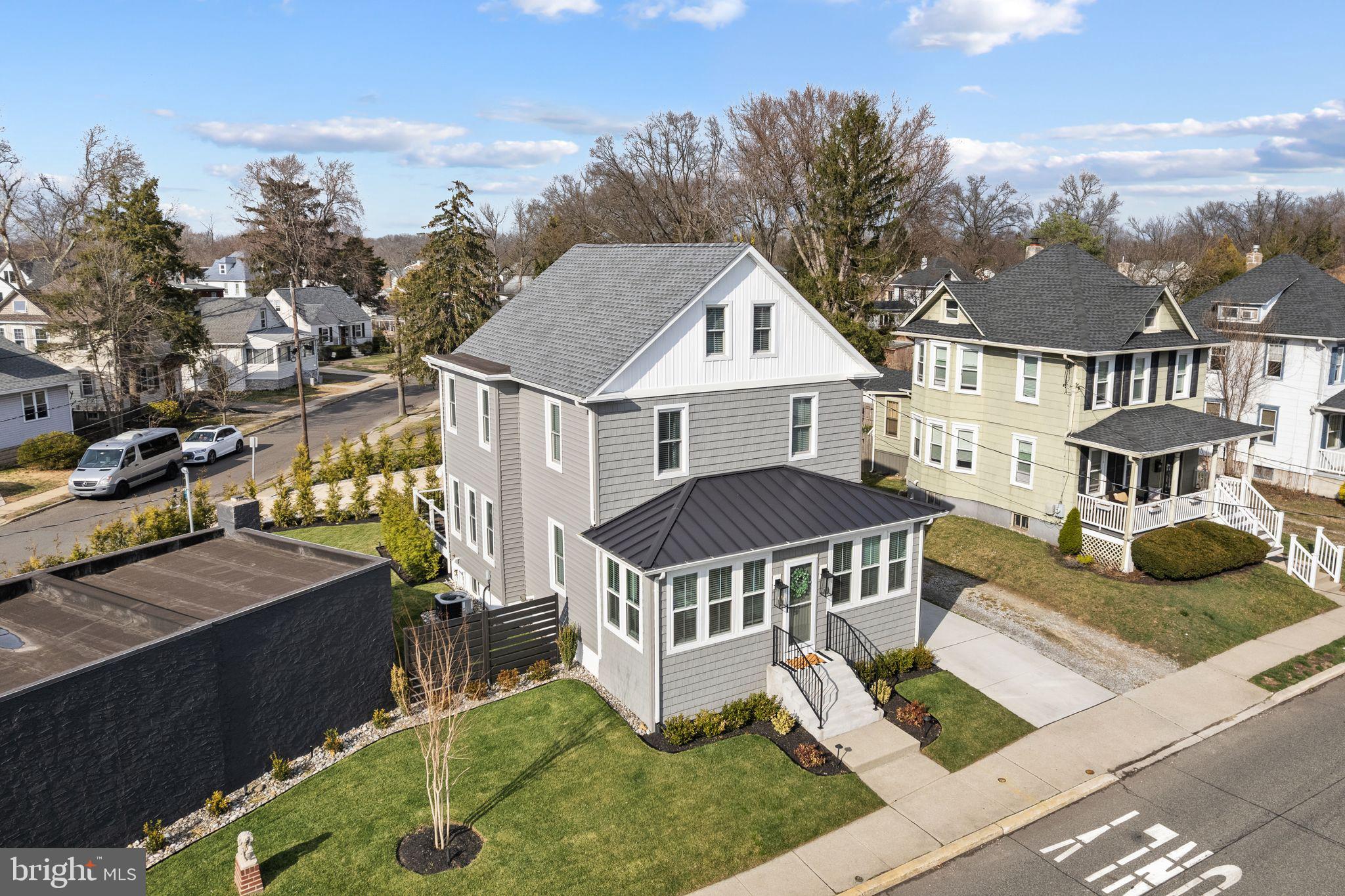 1 Maple Avenue Haddon Township, NJ 08108 - Photo 62 of 87 an aerial view of a house with yard porch and furniture