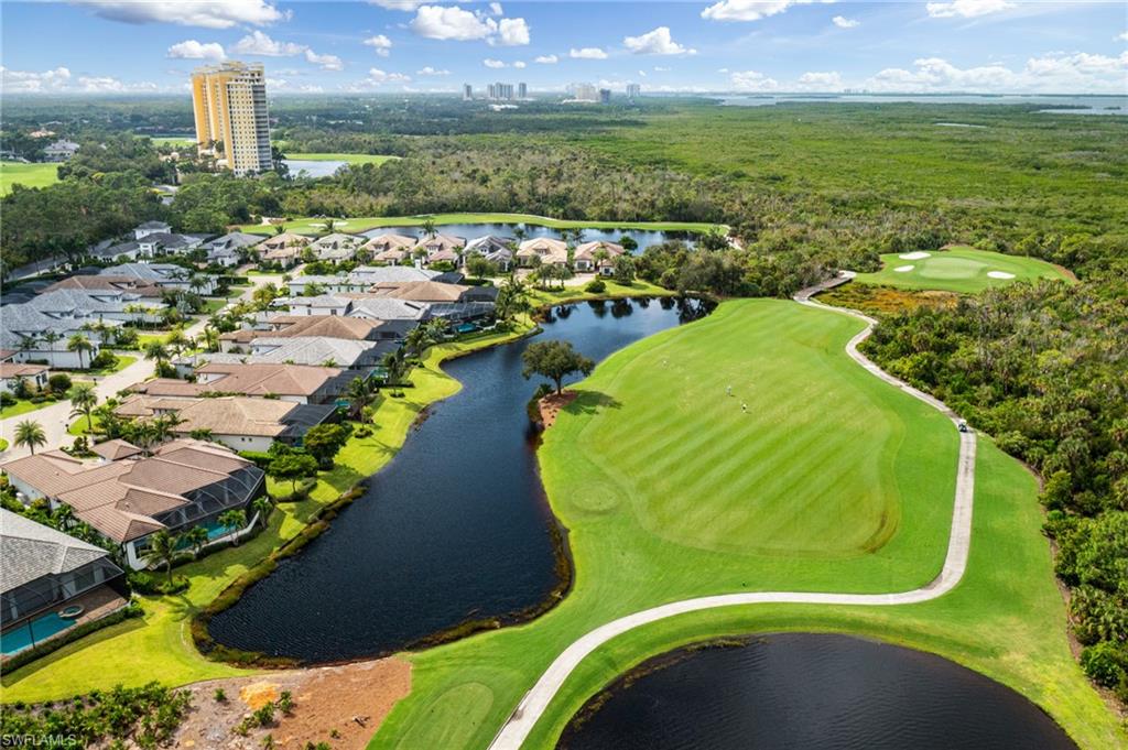 19071 Ridgepoint Drive, Unit 202 Estero, FL 33928 - Photo 24 of 26 Aerial view with a water view
