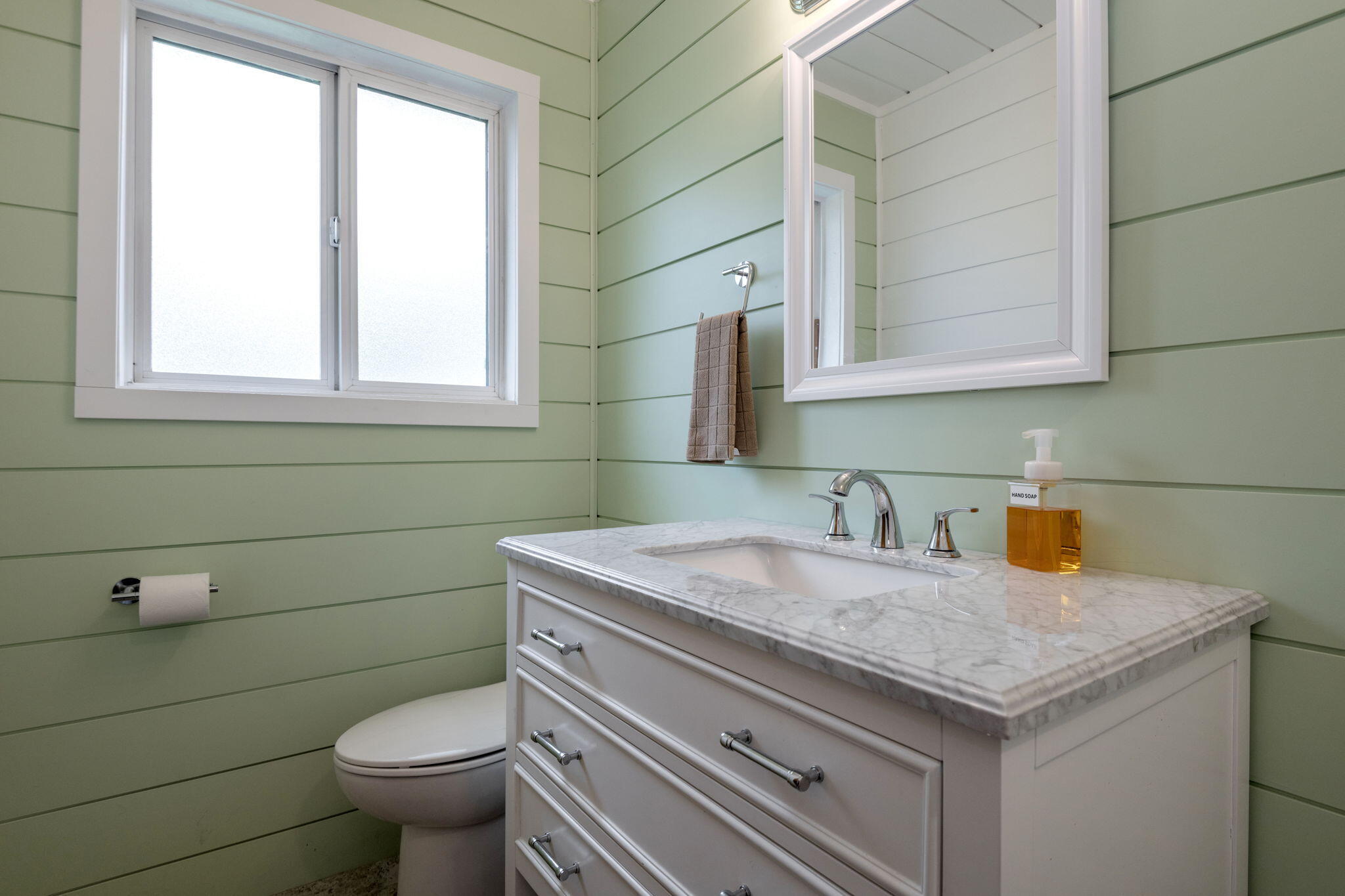 1971 Southwest 25th Street Redmond, OR 97756 - Photo 15 of 30 a bathroom with a granite countertop sink and a toilet