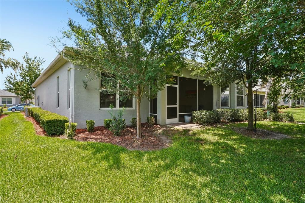 10339 Addison Shore Way Oxford, FL 34484 - Photo 54 of 54 a view of a backyard with table and chairs and large tree