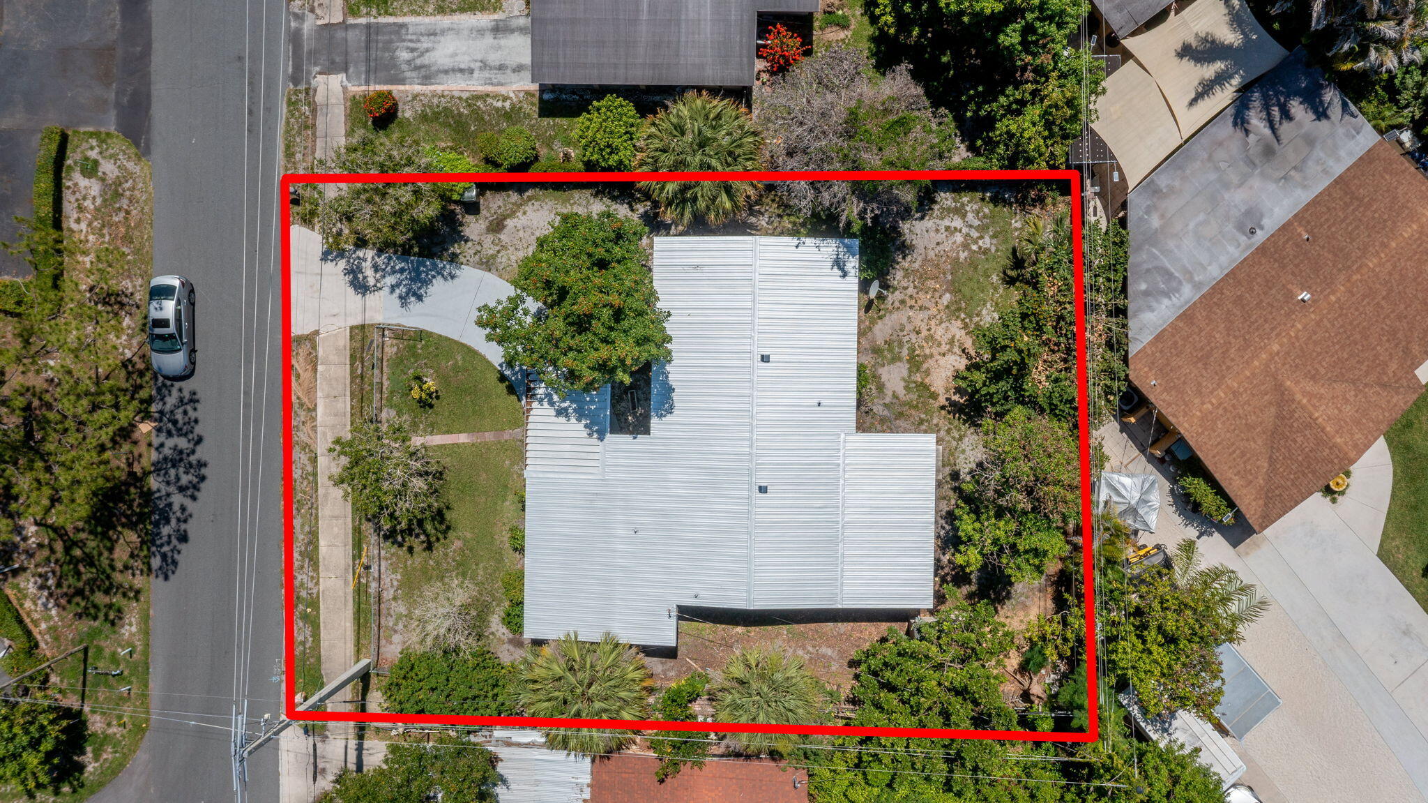 904 Southeast 16th Street Stuart, FL 34994 - Photo 4 of 29 Aerial with new roof