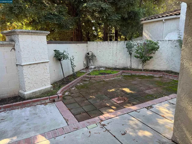 a backyard of a house