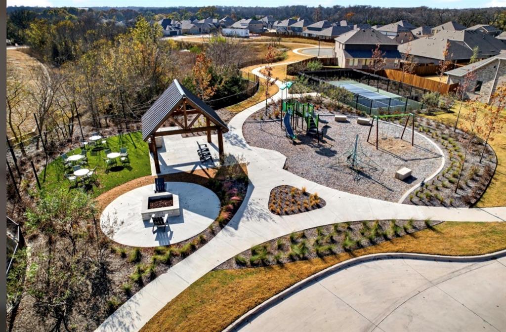 2325 Myrtle Way Melissa, TX 75454 - Photo 28 of 29 an aerial view of a house with garden space and sitting space