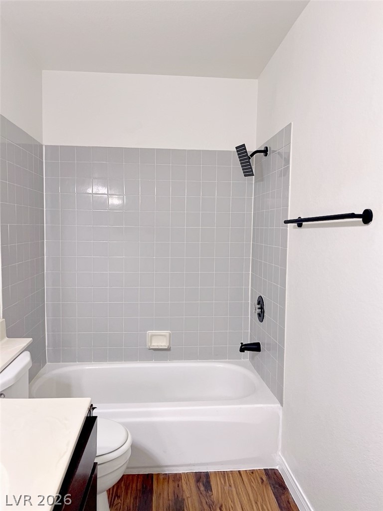2200 South Fort Apache Road, Unit 2201 Las Vegas, NV 89117 - Photo 31 of 33 This bathroom features a sleek design with a tub and shower combination.