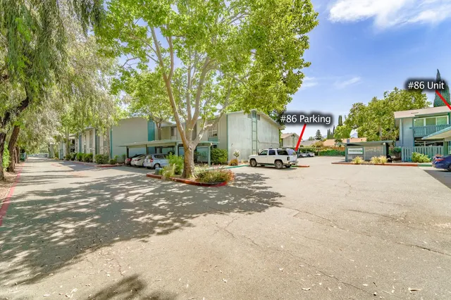 a view of a street with houses