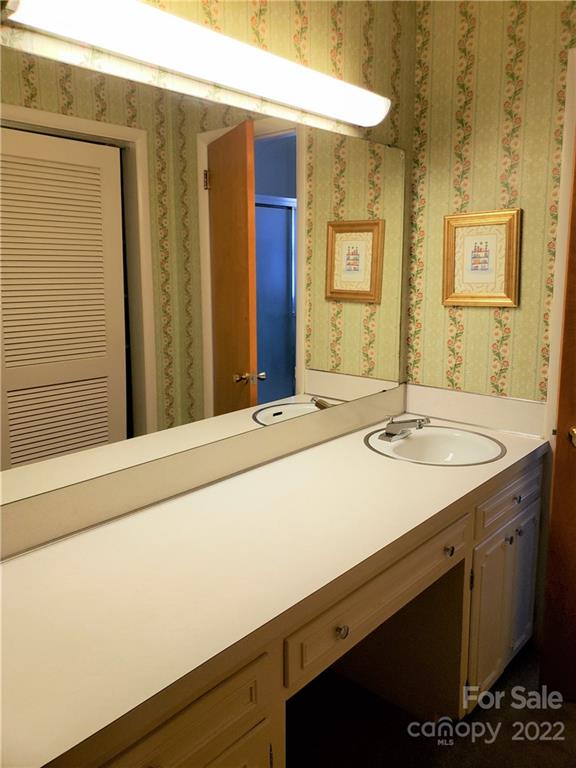 506 8th Street Southwest Conover, NC 28613 - Photo 15 of 38 a bathroom with a sink and a mirror