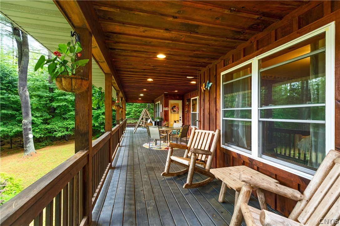 331 Pardee Road Russia, NY 13438 - Photo 11 of 29 Large Wrap Around Porch Overlooking the Yard and L