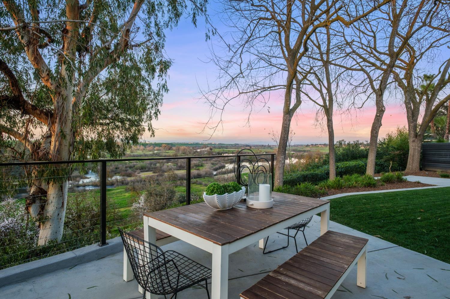 1230 West Moraga Road Fresno, CA 93711 - Photo 46 of 66 a view of a balcony with mountain view and a garden