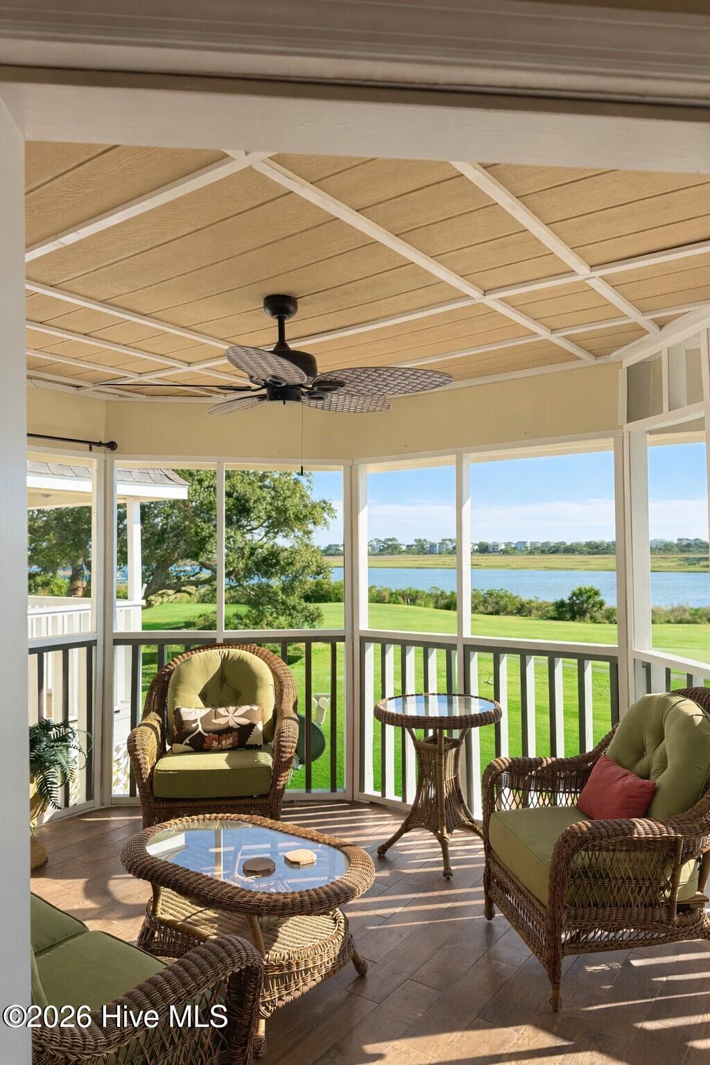 1912 Goose Creek Road Southwest, Unit 4103 Ocean Isle Beach, NC 28469 - Photo 27 of 53 screen porch overlooking fairway and intracoastal waterway