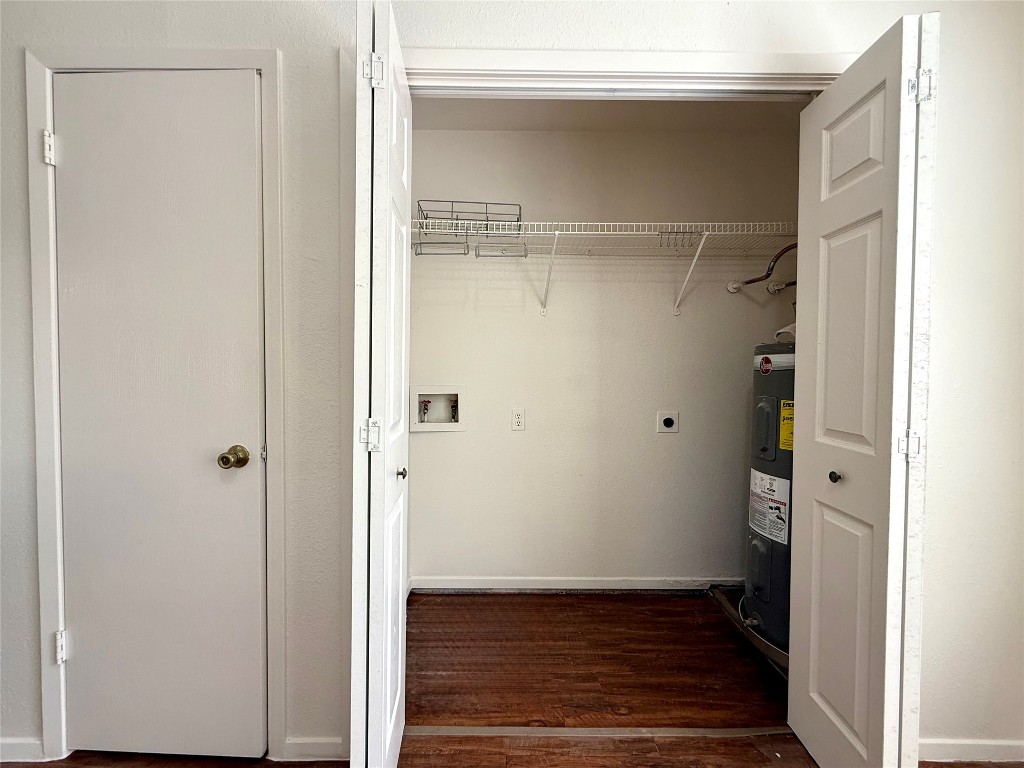1509 Cinnamon Path, Unit B Austin, TX 78704 - Photo 8 of 19 a view of walk in closet with empty racks