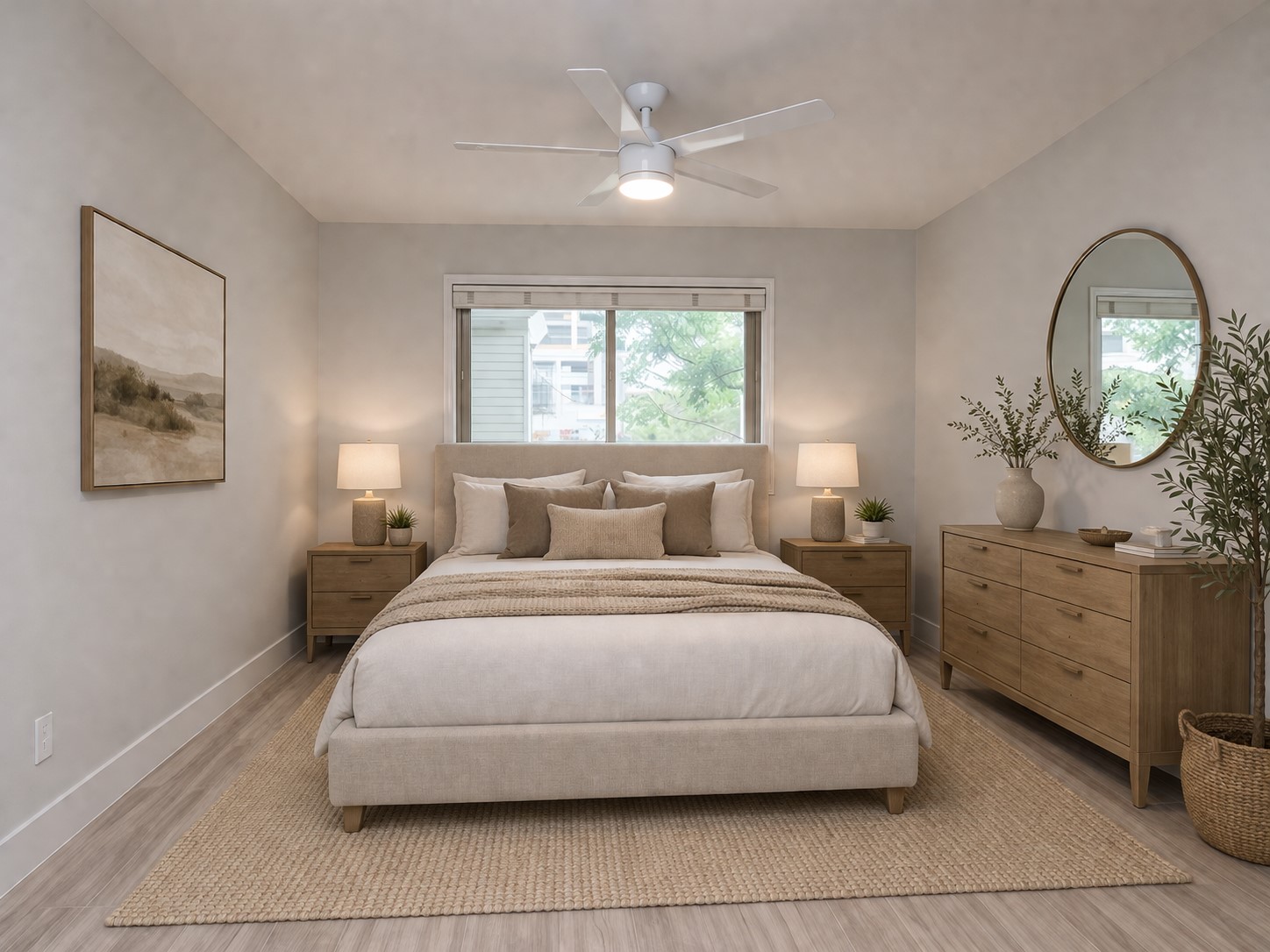 505 West 7th Street, Unit 103 Austin, TX 78701 - Photo 9 of 21 a bedroom with a bed mirror on dresser and a window