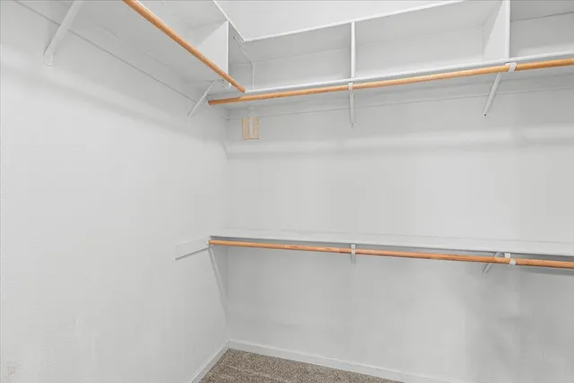 a close up view of racks on the wall