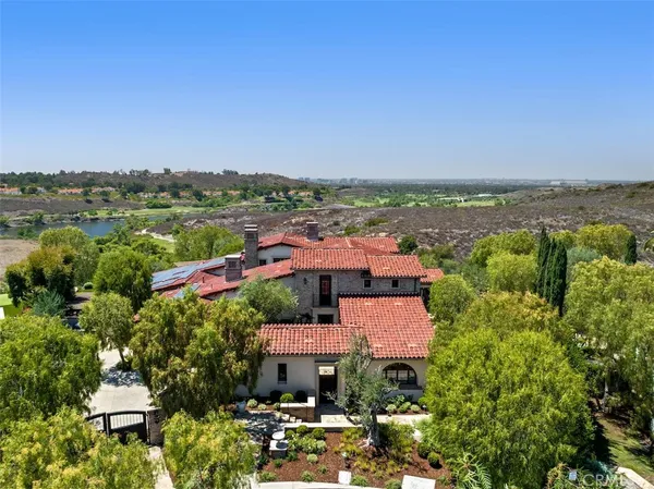 a view of a lake with a building in the background