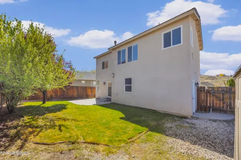 a backyard of a house