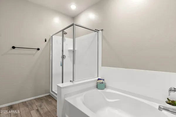 a bathroom with a sink and a shower