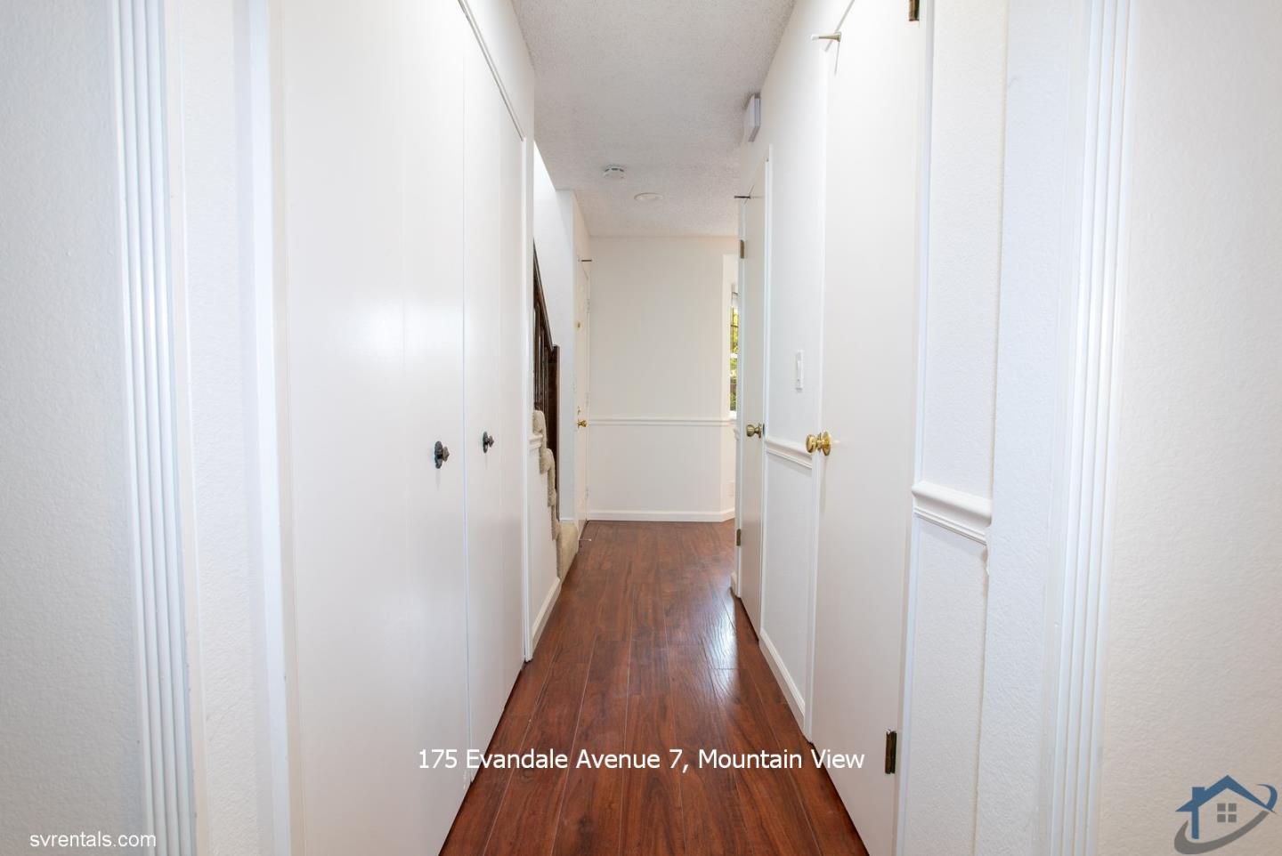 175 Evandale Avenue, Unit 7 Mountain View, CA 94043 - Photo 10 of 20 a view of a hallway with wooden floor and closet