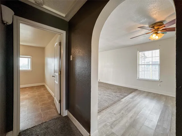en view interior of the house and wooden floor