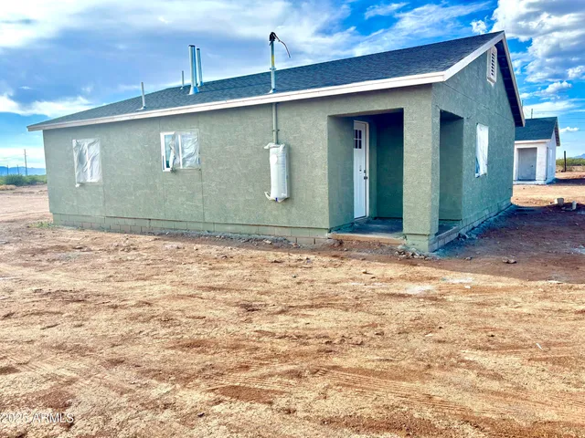 a front view of a house