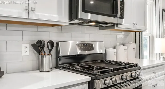 a close view of a stove