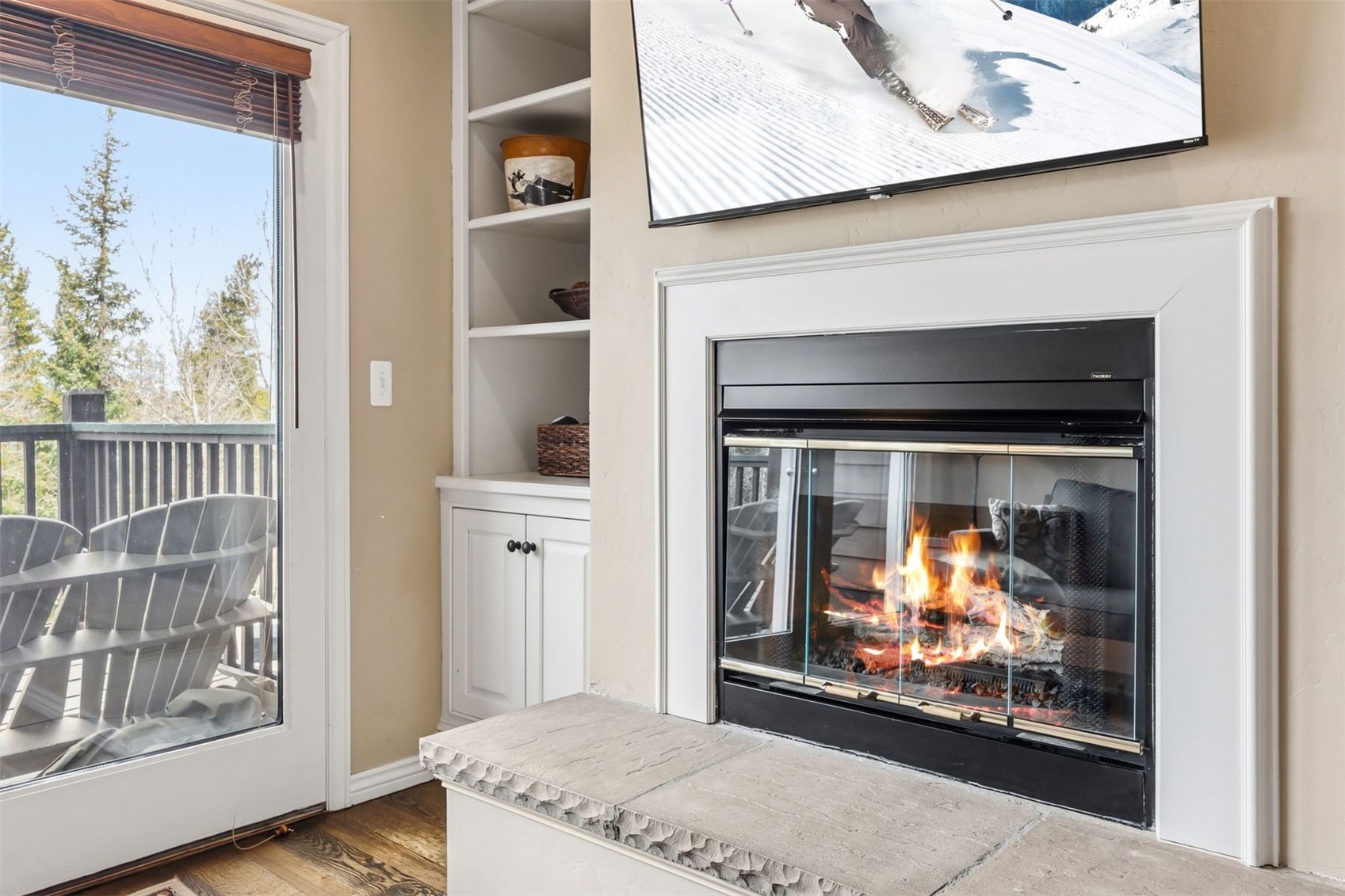 1692 Boreas Pass Road, Unit D Breckenridge, CO 80424 - Photo 7 of 33 Gas fireplace