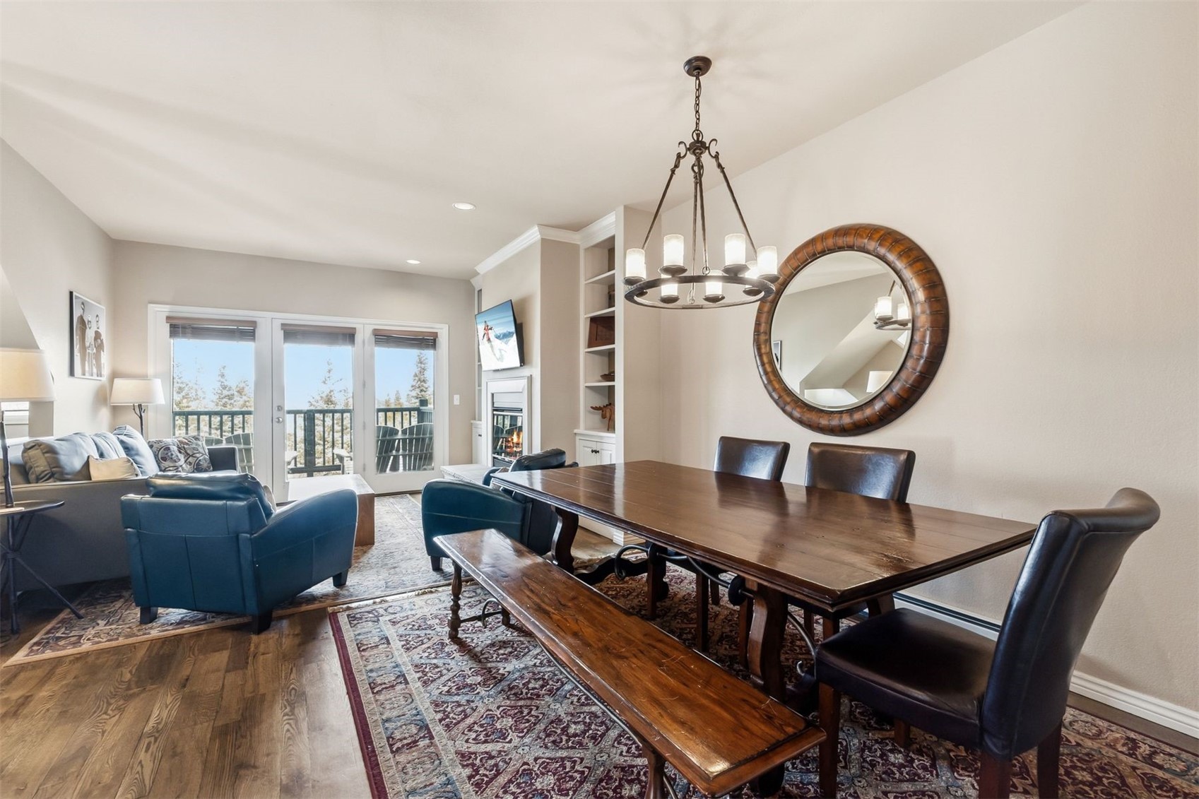 1692 Boreas Pass Road, Unit D Breckenridge, CO 80424 - Photo 8 of 33 Dining room with open concept