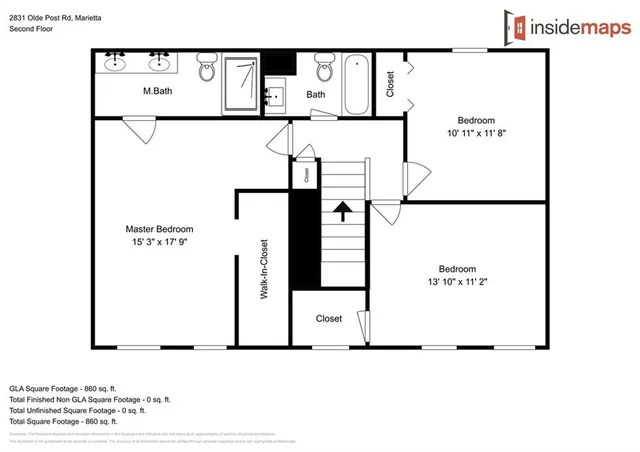 $2,190 | 2831 Olde Post Road Southeast, Marietta, GA 30067
