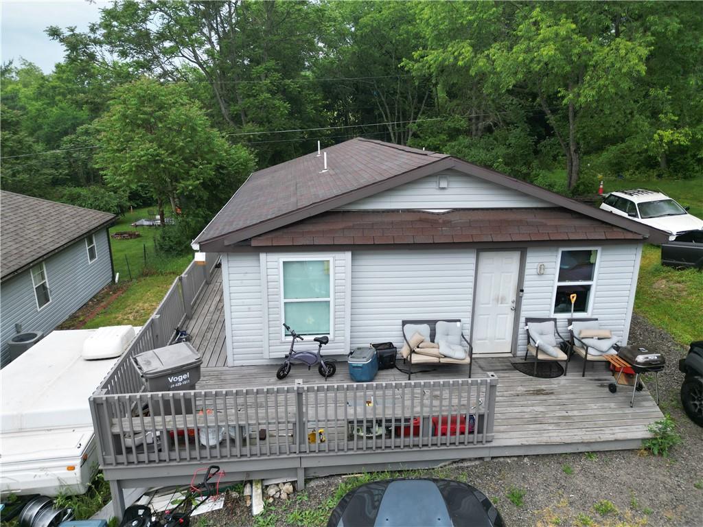 1119 Layton Road Butler, PA 16001 - Photo 21 of 25 a aerial view of a house with swimming pool and porch