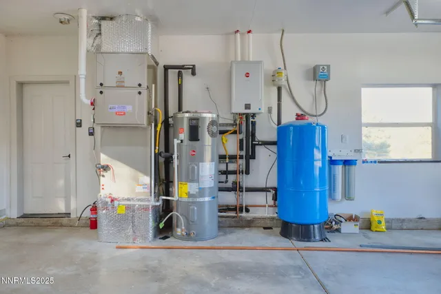 a view of a city with mountains in the background