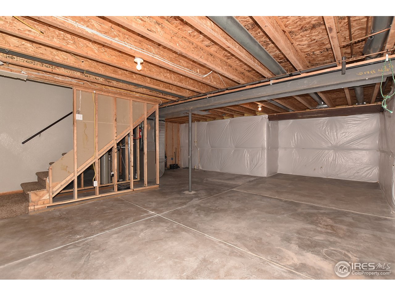 622 East 4th St Road Eaton, CO 80615 - Photo 32 of 40 Basement insulated wall area adjoining laundry