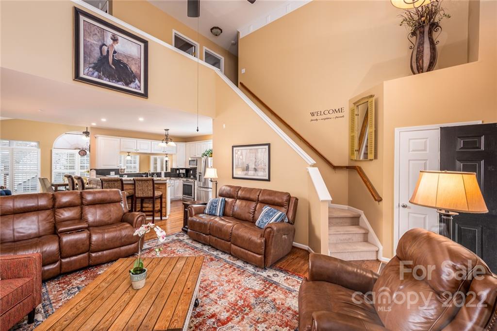 3541 Vandora Springs Road Fort Mill, SC 29708 - Photo 5 of 40 a living room with furniture and wooden floor