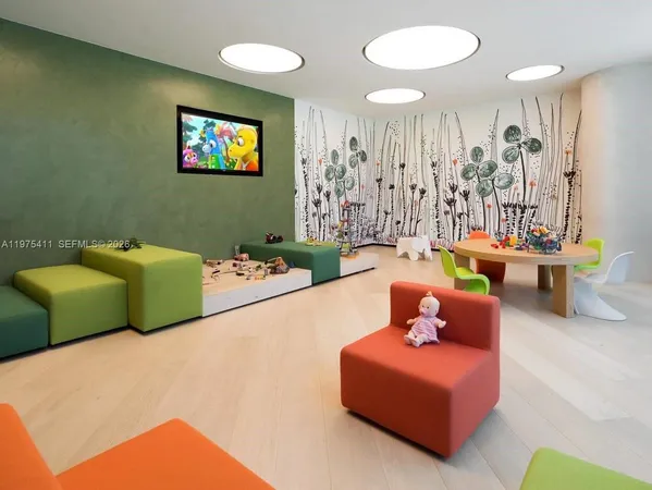 a view of a patio with table and chairs and potted plants