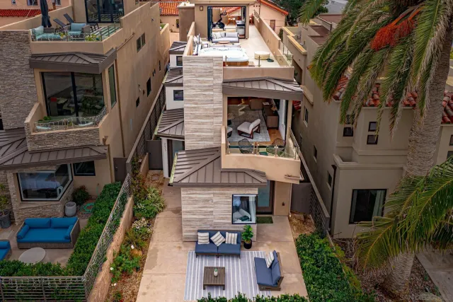 a view of a building with many windows