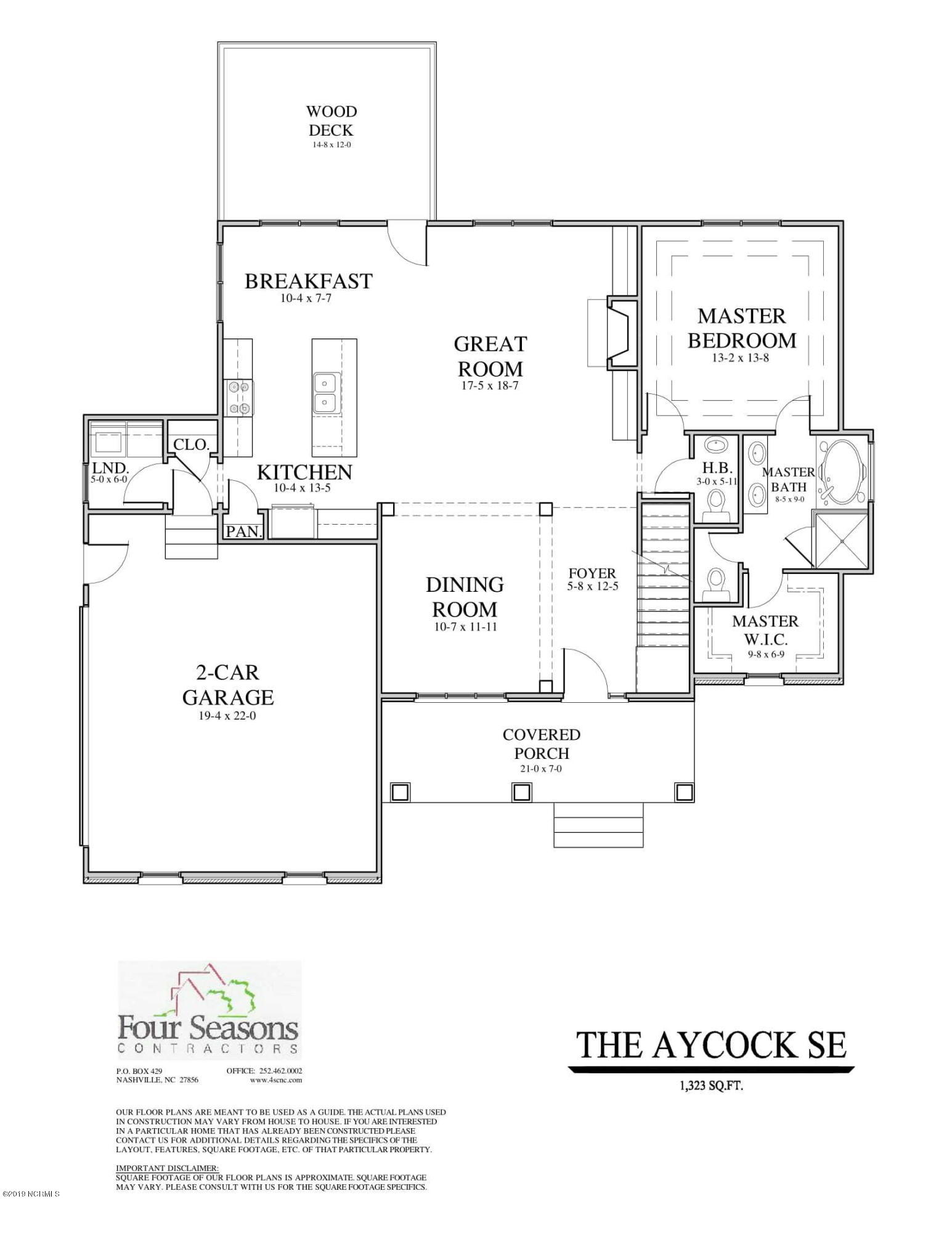 7004 Bitterroot Road Rocky Mount, NC 27803 - Photo 26 of 27 The Aycock SE First Floor Marketing Plan