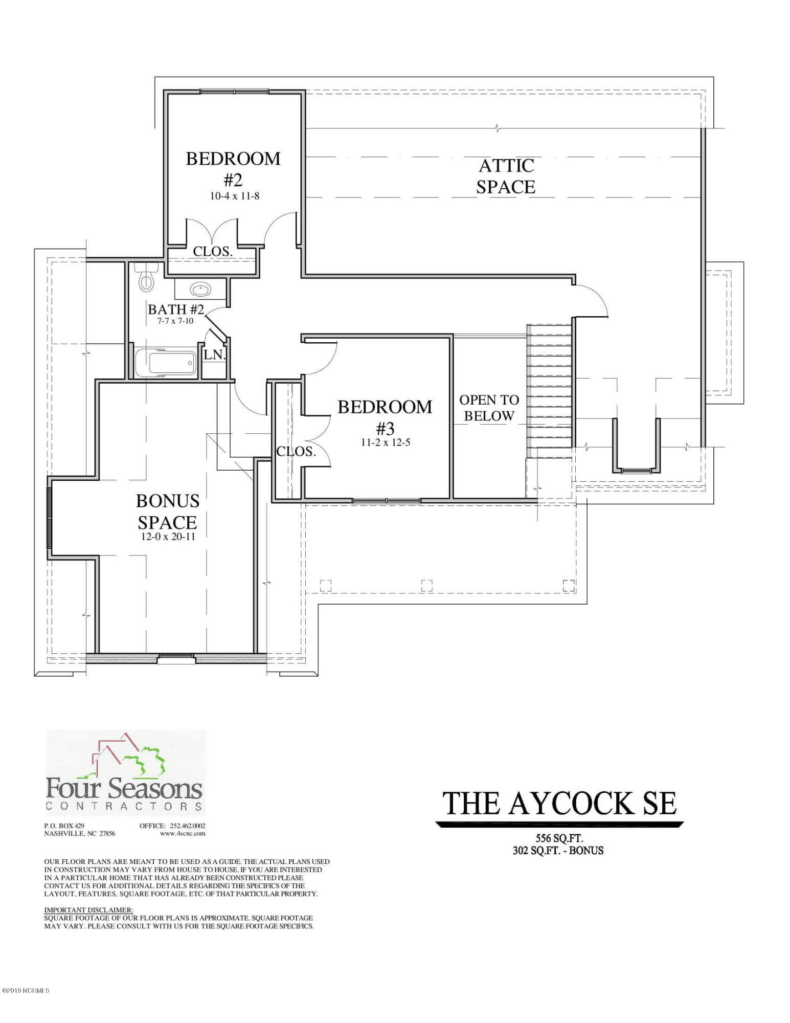 7004 Bitterroot Road Rocky Mount, NC 27803 - Photo 27 of 27 The Aycock SE Second Floor Marketing Pla