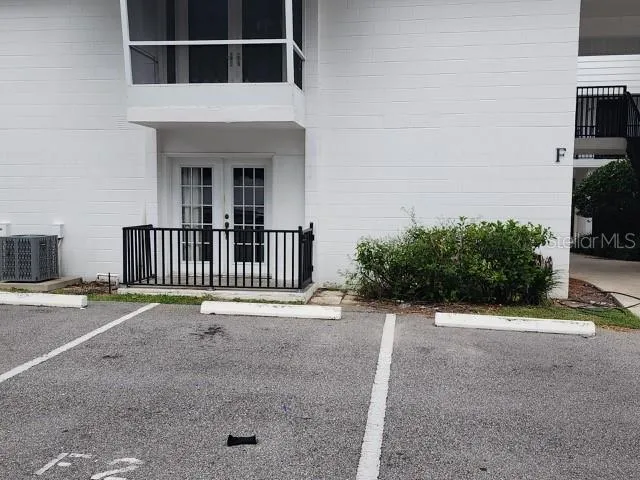 a view of front door of house