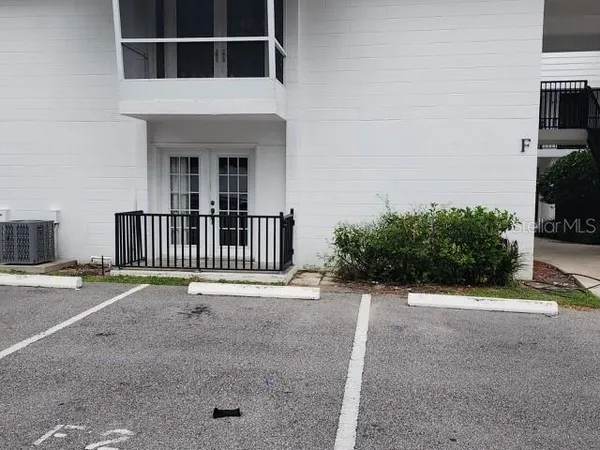 a view of front door of house