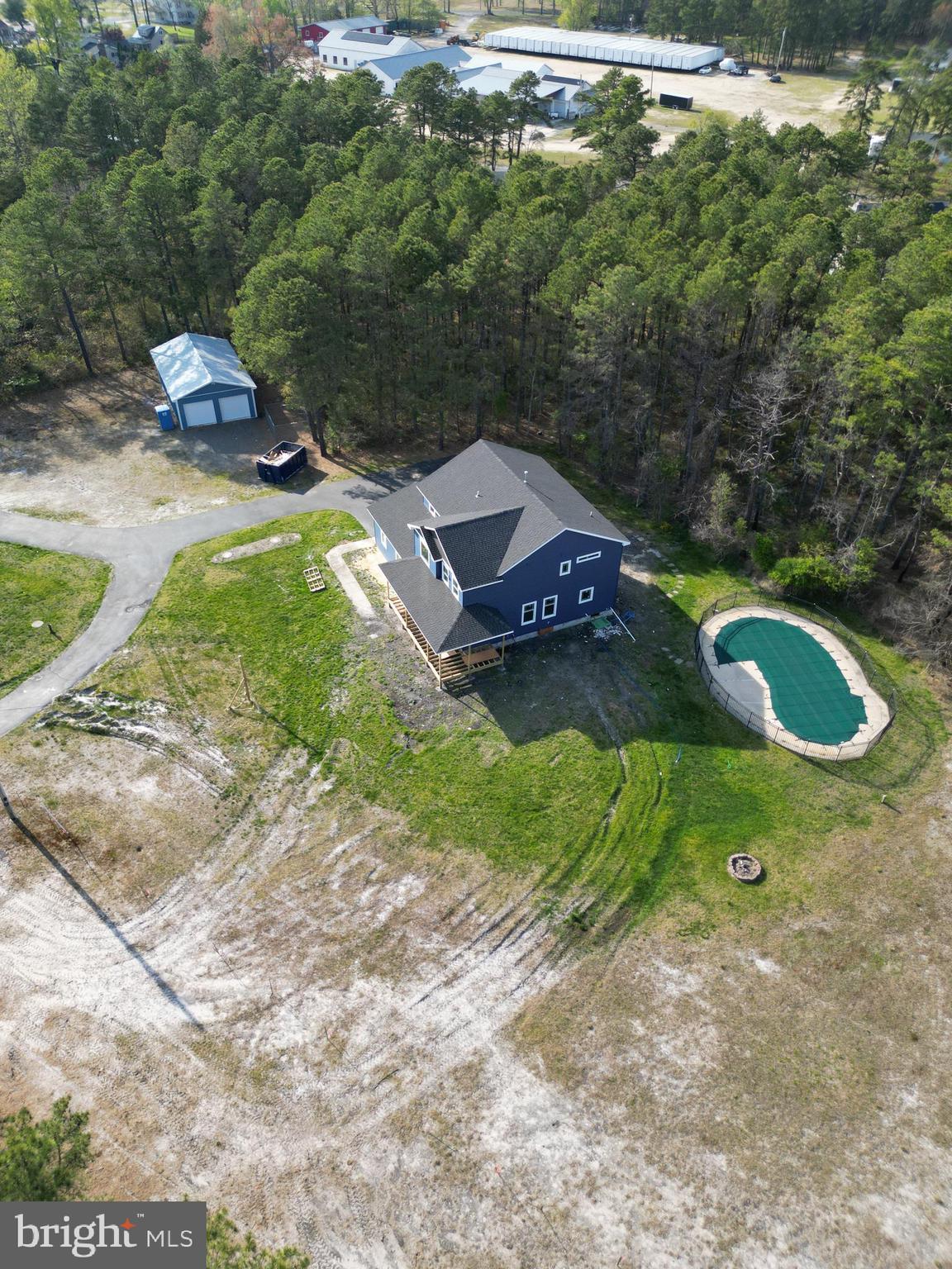 11 2nd Street Chatsworth, NJ 08019 - Photo 46 of 85 a aerial view of a house with a yard basket ball court and outdoor seating