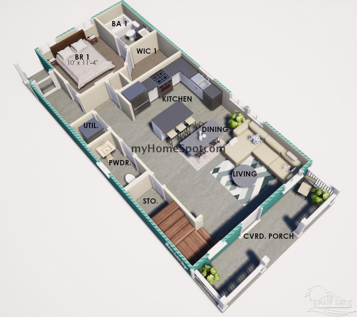 9822 Utopia Drive, Unit E Pensacola, FL 32514 - Photo 1 of 13 view of a television