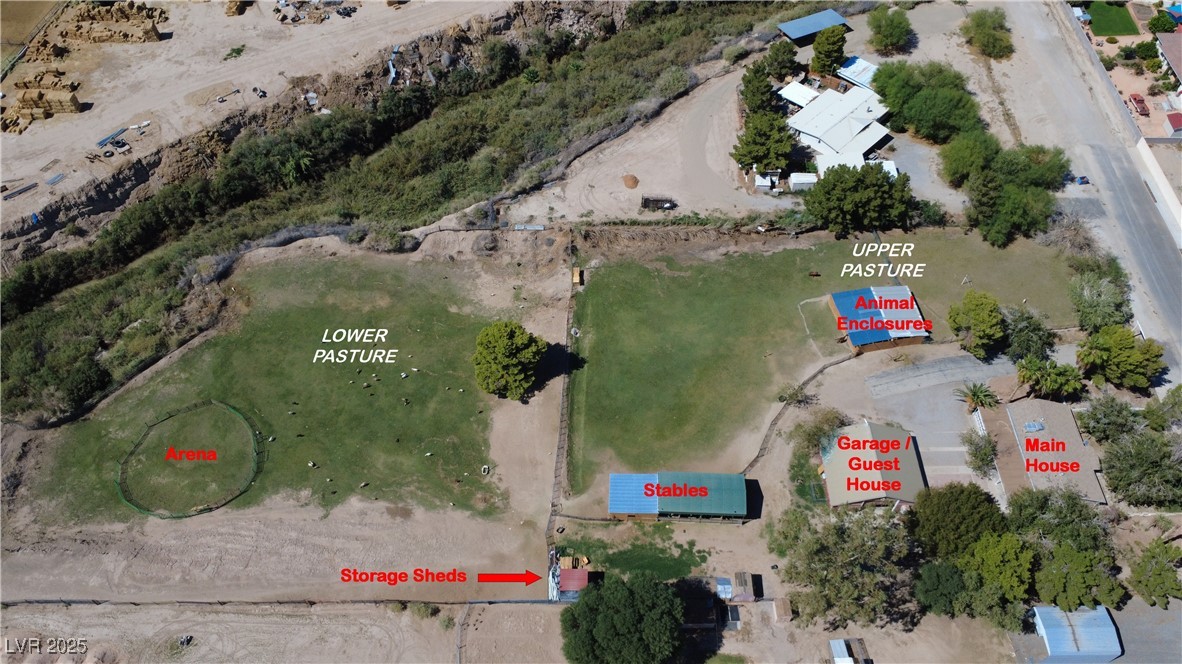 2025 Whipple Avenue Logandale, NV 89021 - Photo 2 of 44 Aerial map of property and surrounding area